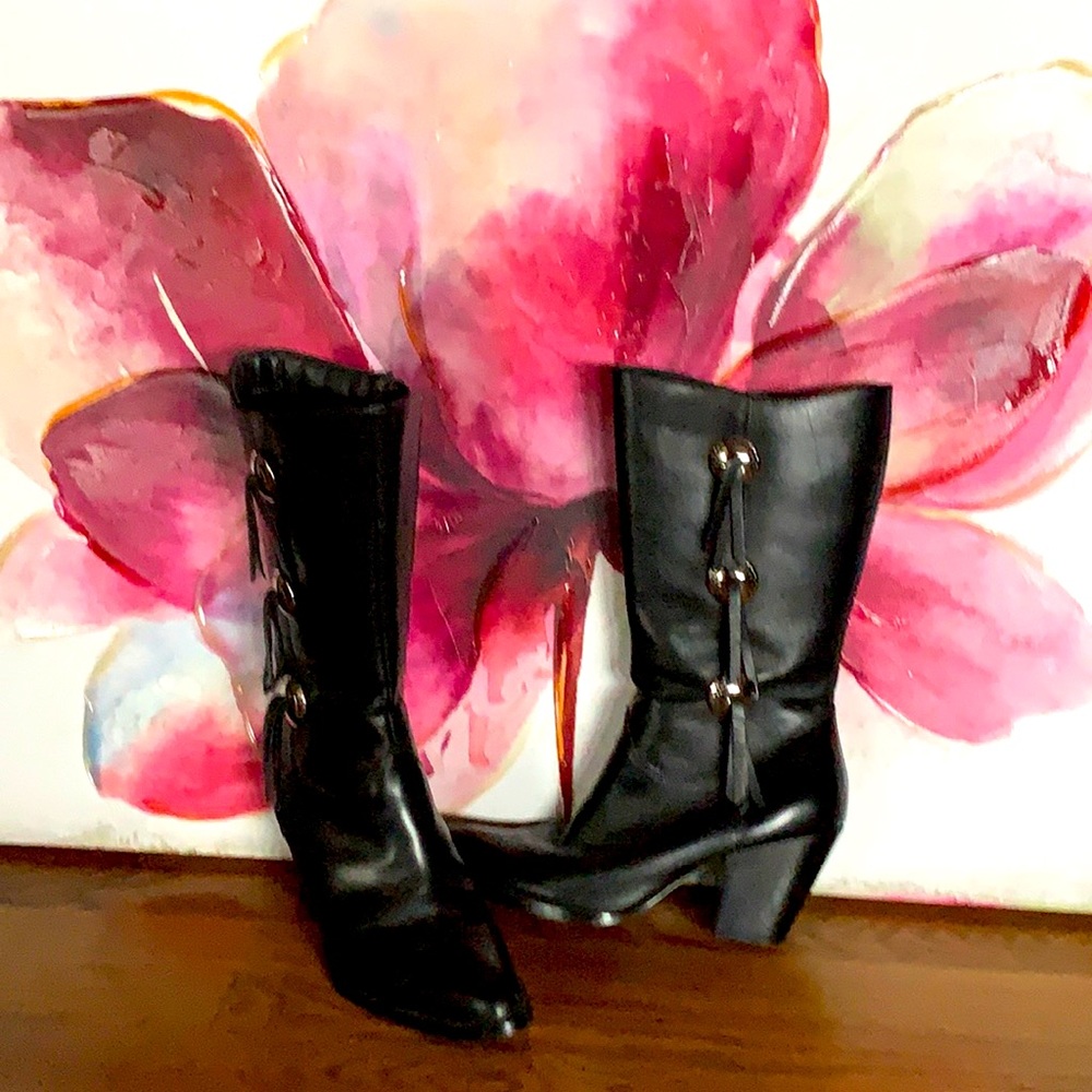 Harley-Davidson Boots, black leather